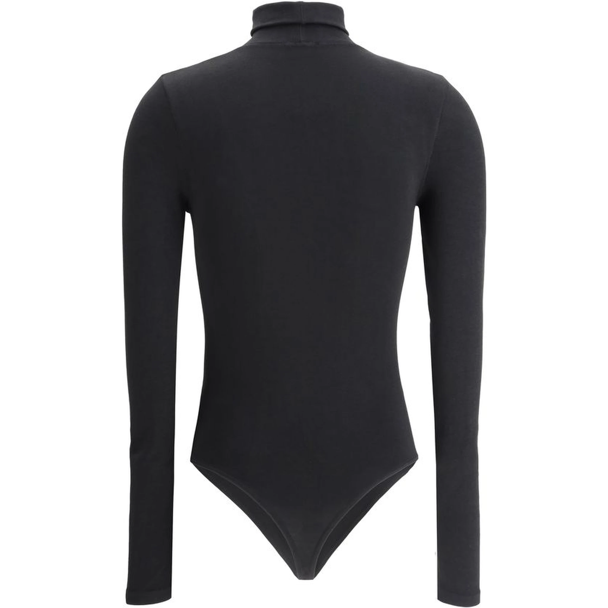 Black Cotton Bodysuit