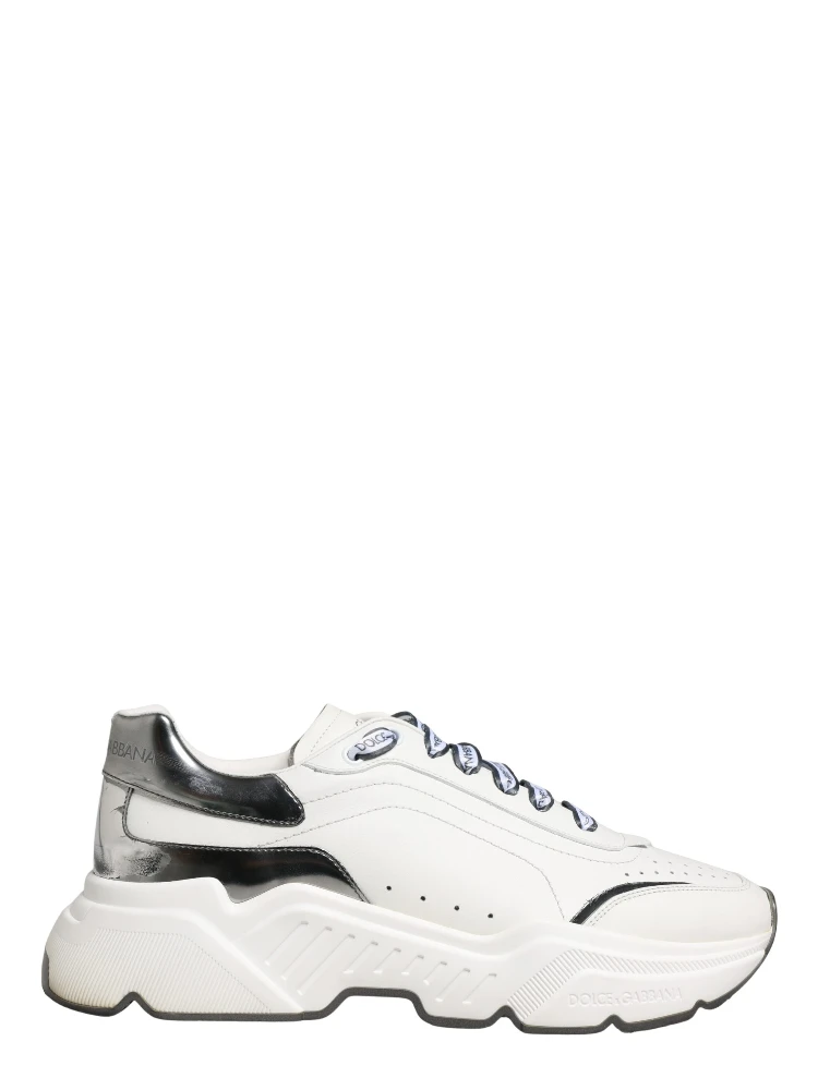 White Silver Daymaster Low Top Men Sneakers Shoes