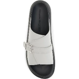 Gray Polyurethane Sandals