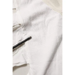 Off White Silk Sheer Round Neck Short Sleeves Blouse Top