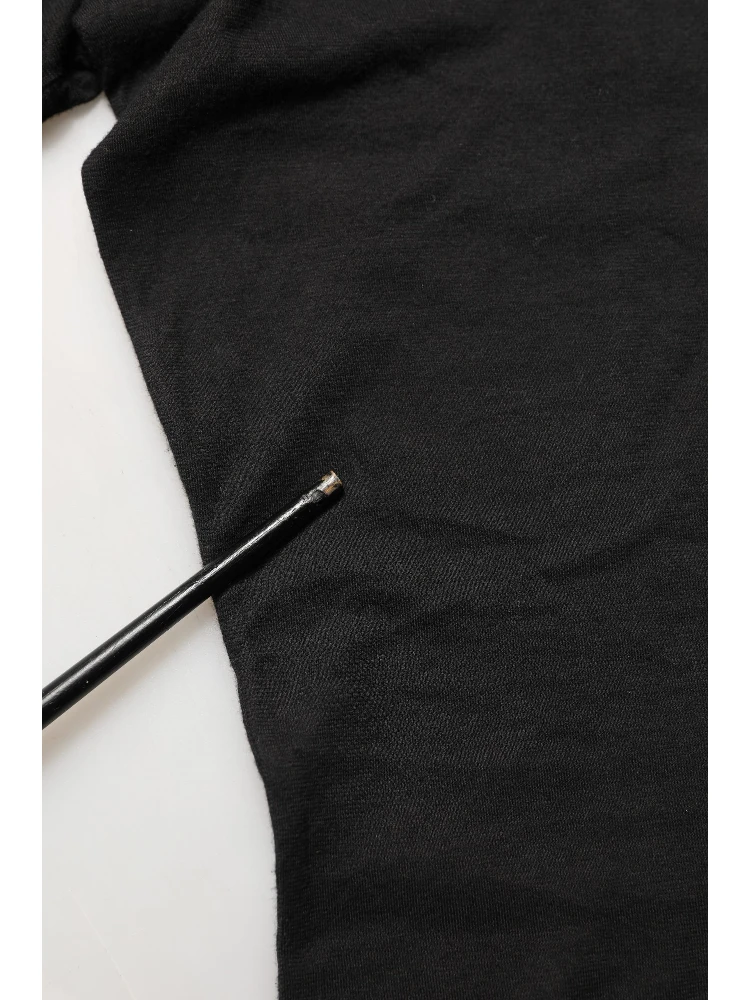 Black DG Logo Cotton Round Neck Tee T-shirt