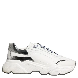 White Silver Daymaster Low Top Men Sneakers Shoes