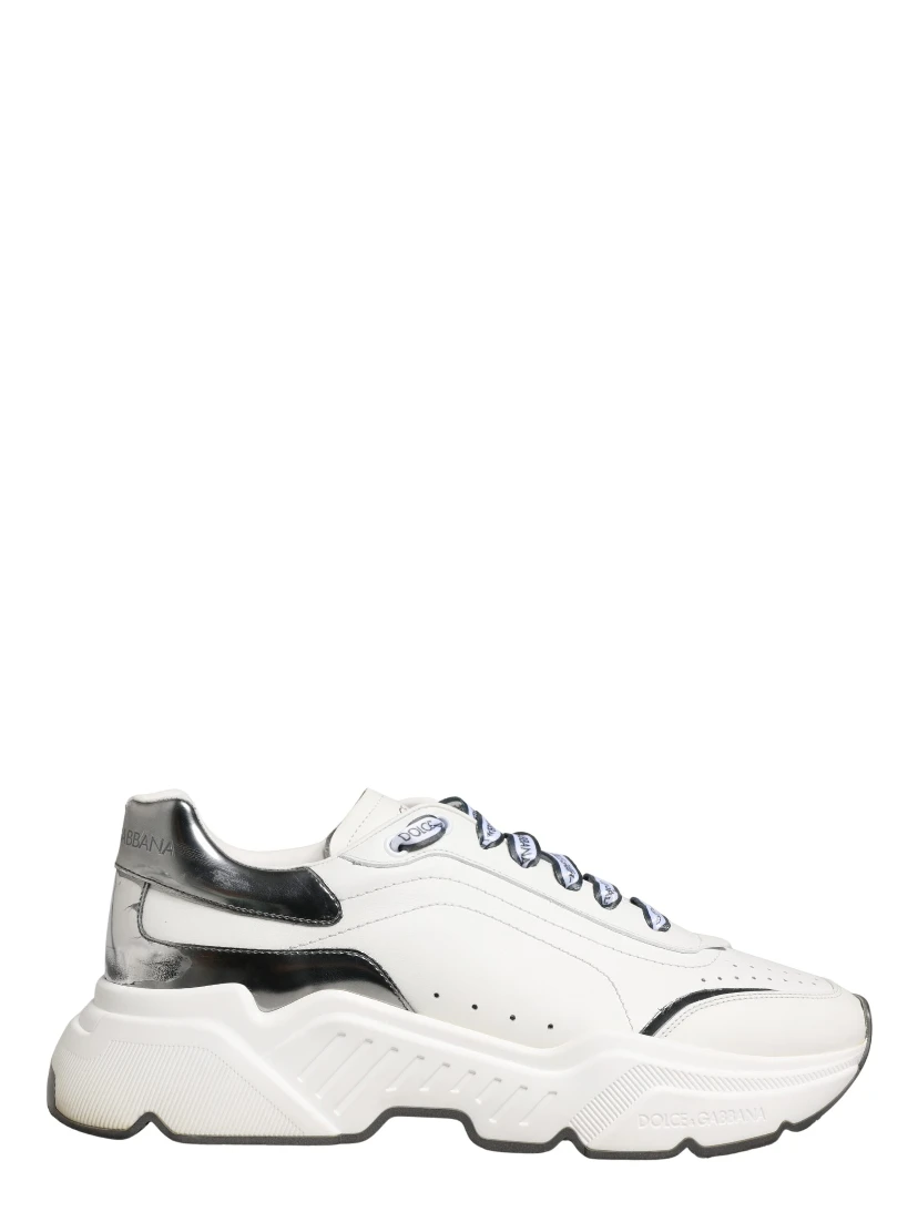 White Silver Daymaster Low Top Men Sneakers Shoes