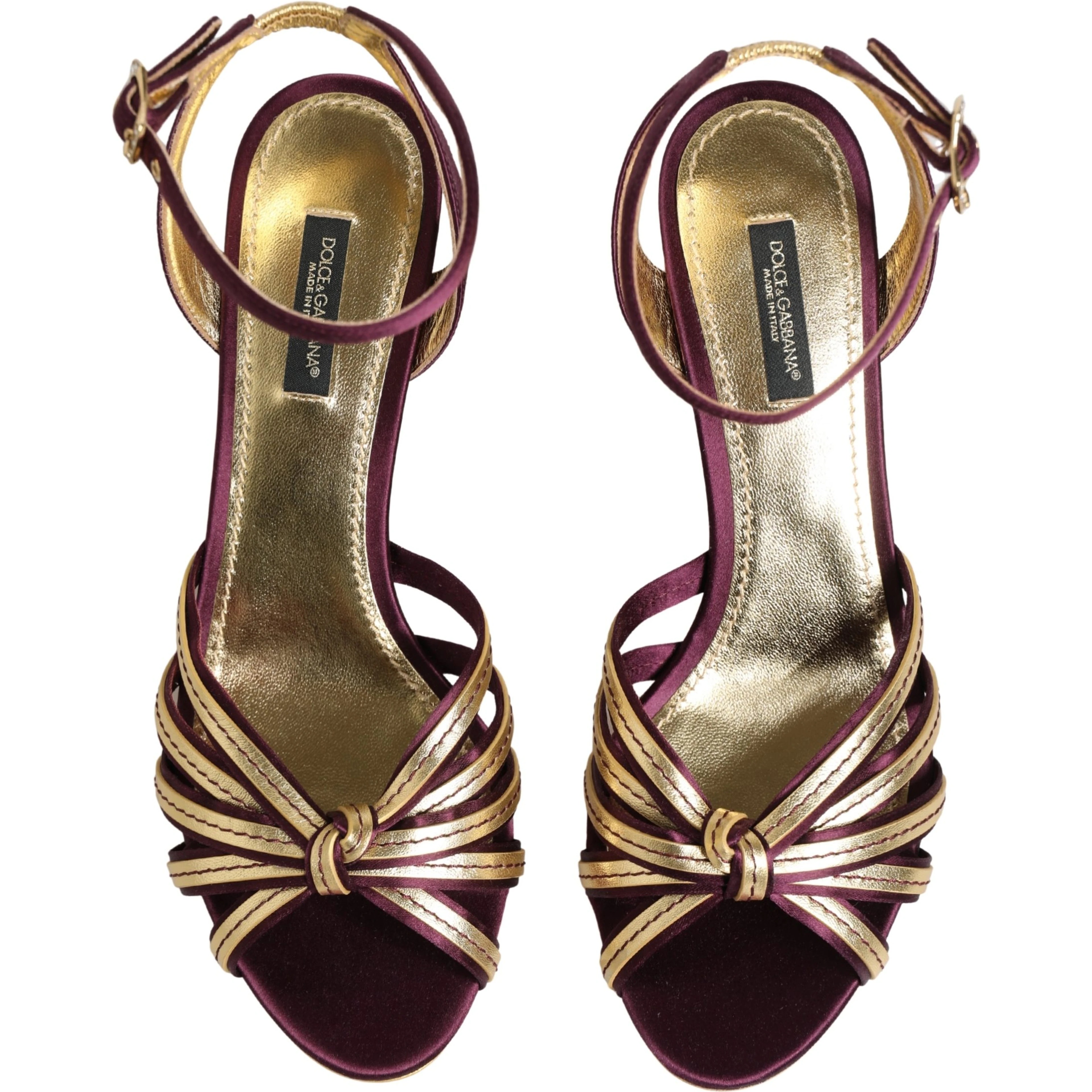 Purple Gold Keira Pearl Heels Sandals Shoes