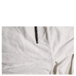 Off White Silk Sheer Round Neck Short Sleeves Blouse Top