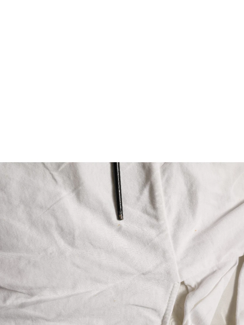 Off White Silk Sheer Round Neck Short Sleeves Blouse Top