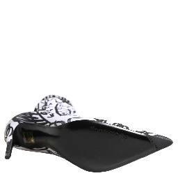 White Graffiti Stretch Ankle Boots Shoes