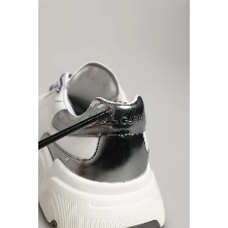 White Silver Daymaster Low Top Men Sneakers Shoes