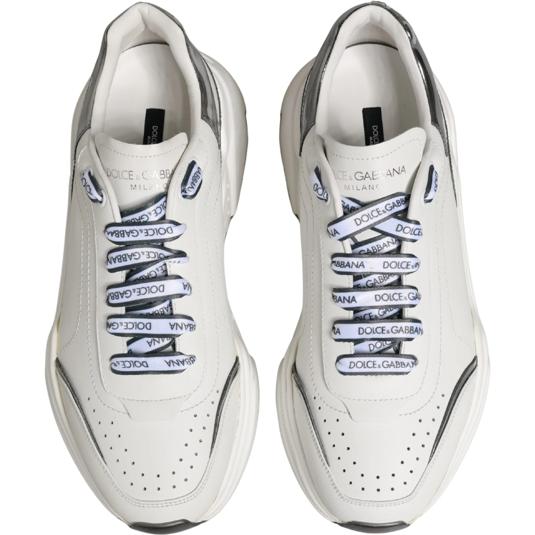 White Silver Daymaster Low Top Men Sneakers Shoes