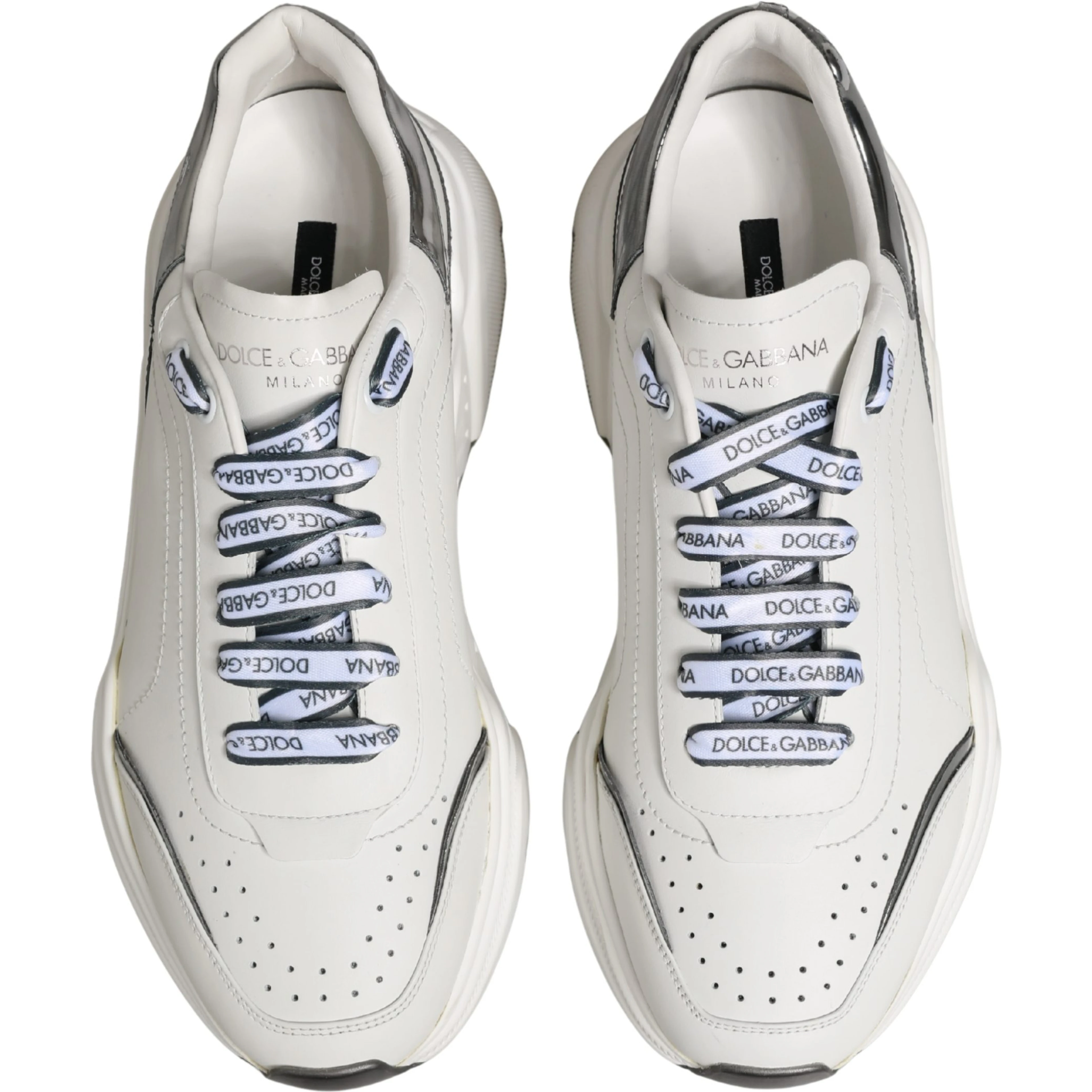 White Silver Daymaster Low Top Men Sneakers Shoes