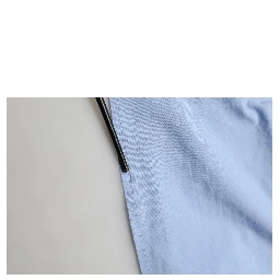 Light Blue Cotton Off Shoulder Long Sleeves Top