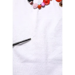 White DG Logo Embellished Round Neck T-shirt