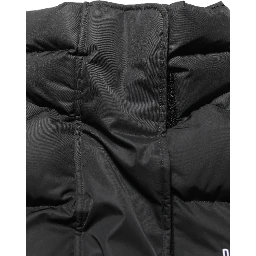 Black DGVIB3 Embroidered Padded Puffer Jacket