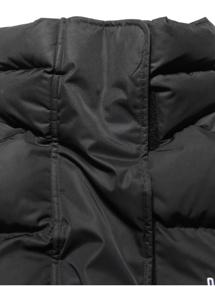Black DGVIB3 Embroidered Padded Puffer Jacket