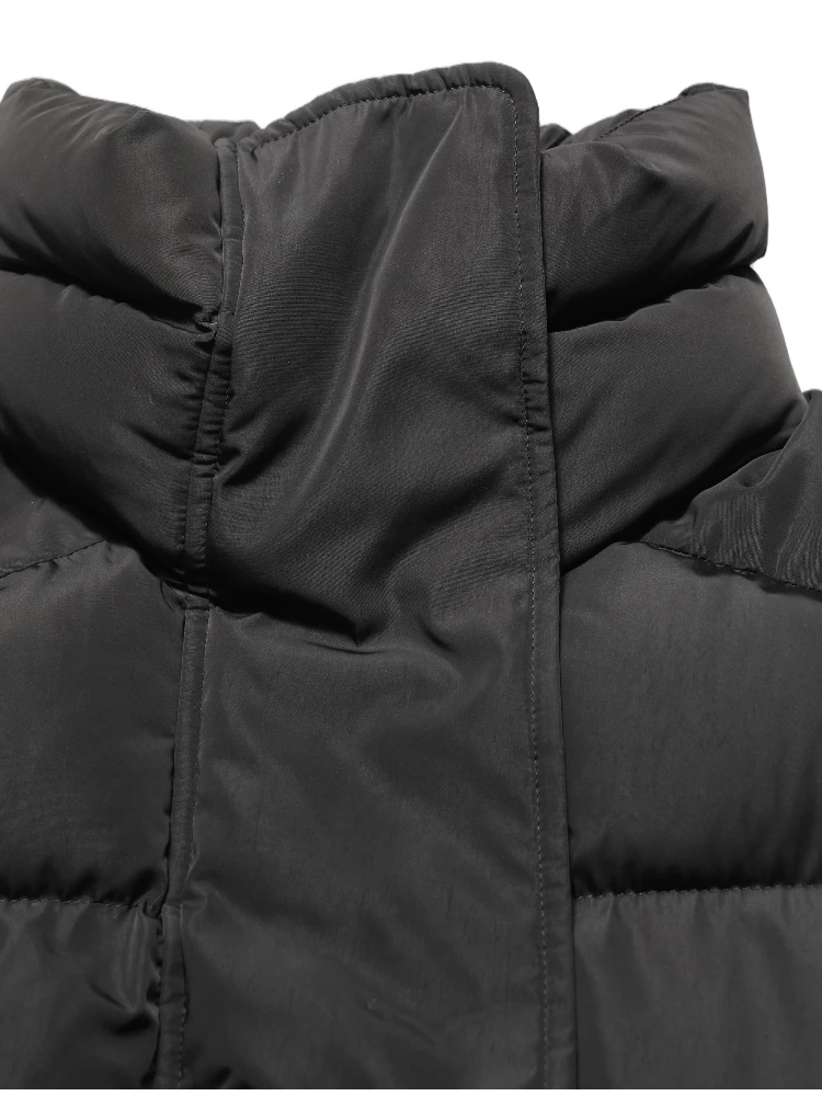 Black Polyester Sleeveless Padded Men Puffer Jacket