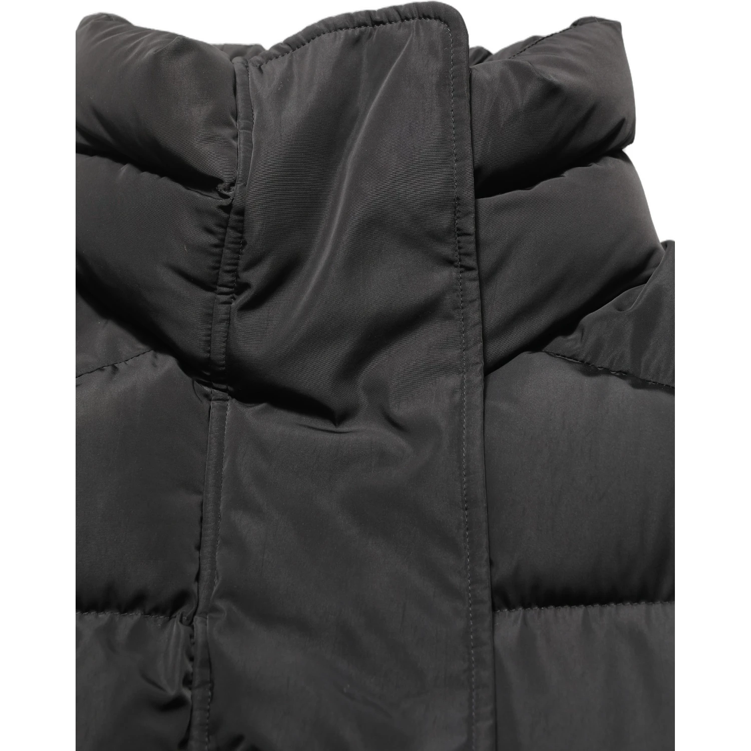Black Polyester Sleeveless Padded Men Puffer Jacket