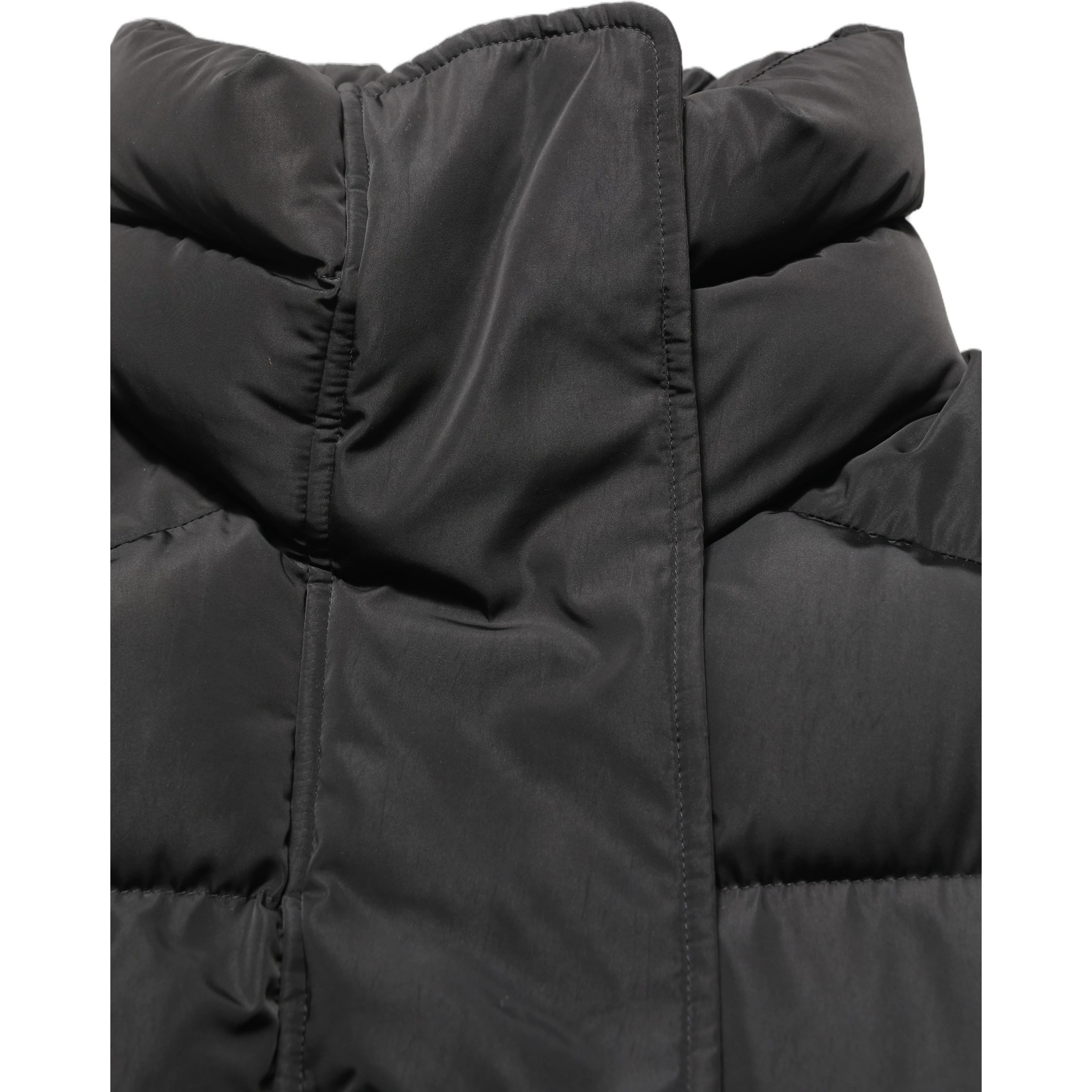 Black Polyester Sleeveless Padded Men Puffer Jacket