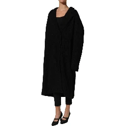 Black Double Breasted Men Trench Coat Jacket