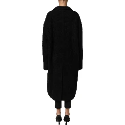 Black Double Breasted Men Trench Coat Jacket