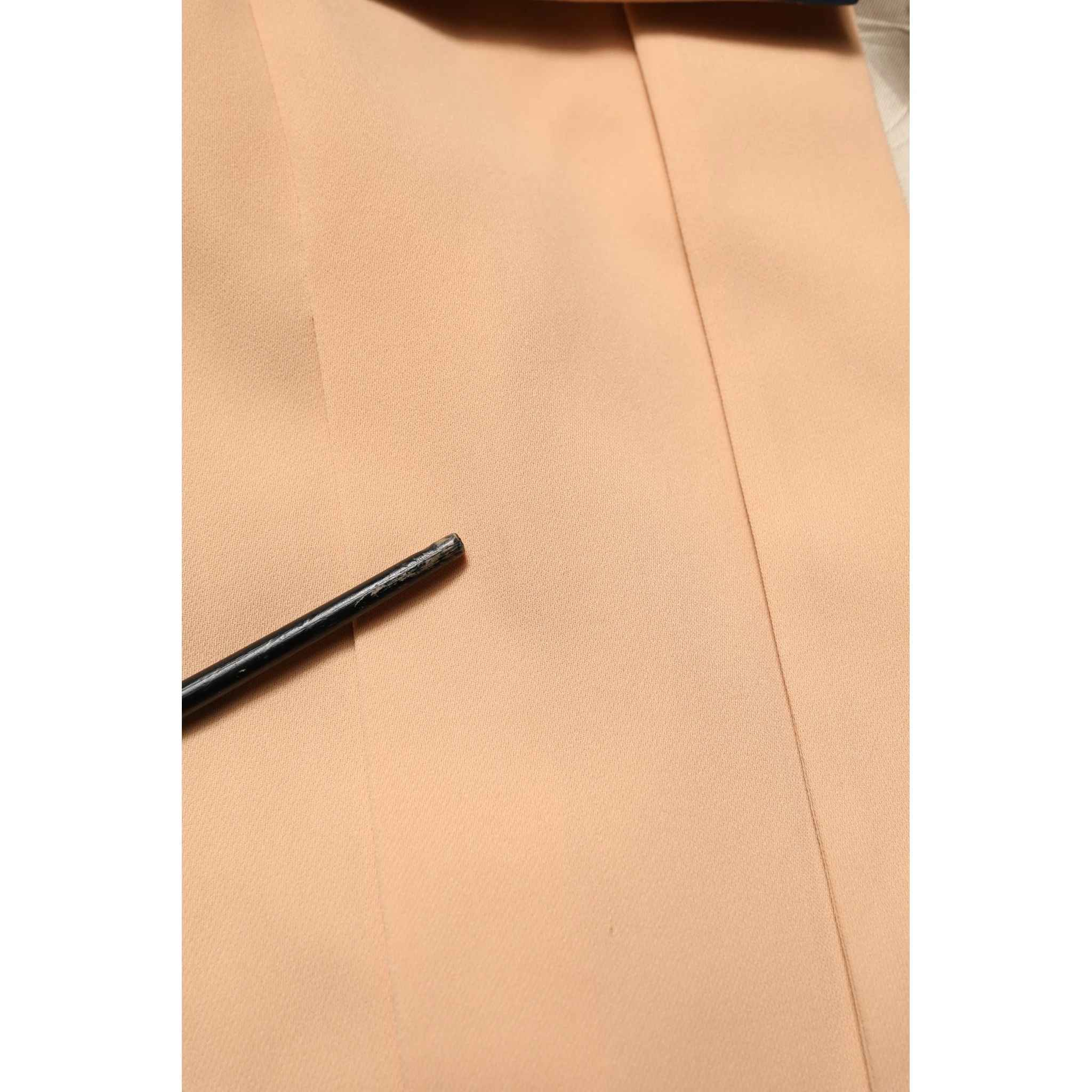 Dark Green Beige Polyester Overcoat Women Blazer Jacket