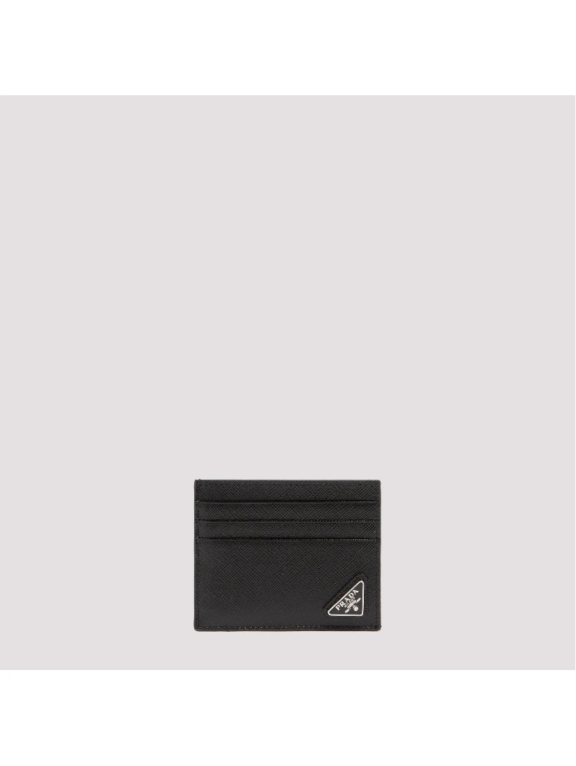 Prada saffiano sleek card holder