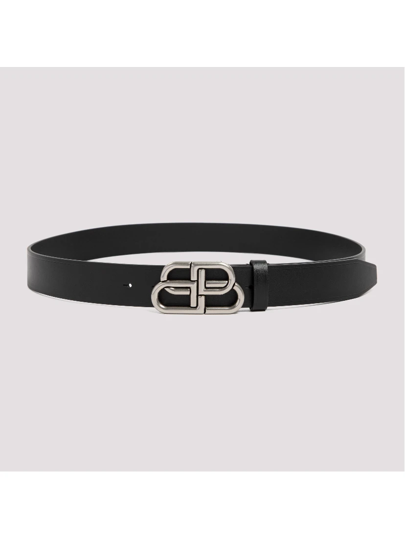 Balenciaga Leather Large BB Belt