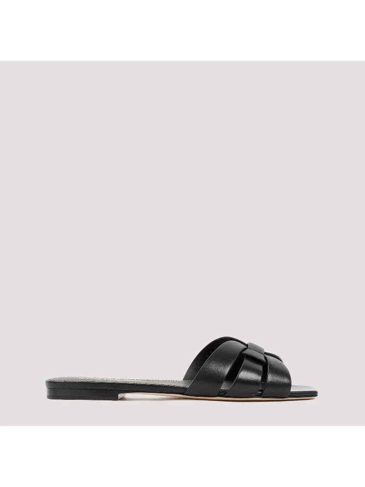 Saint Laurent Leather Tribute Flats