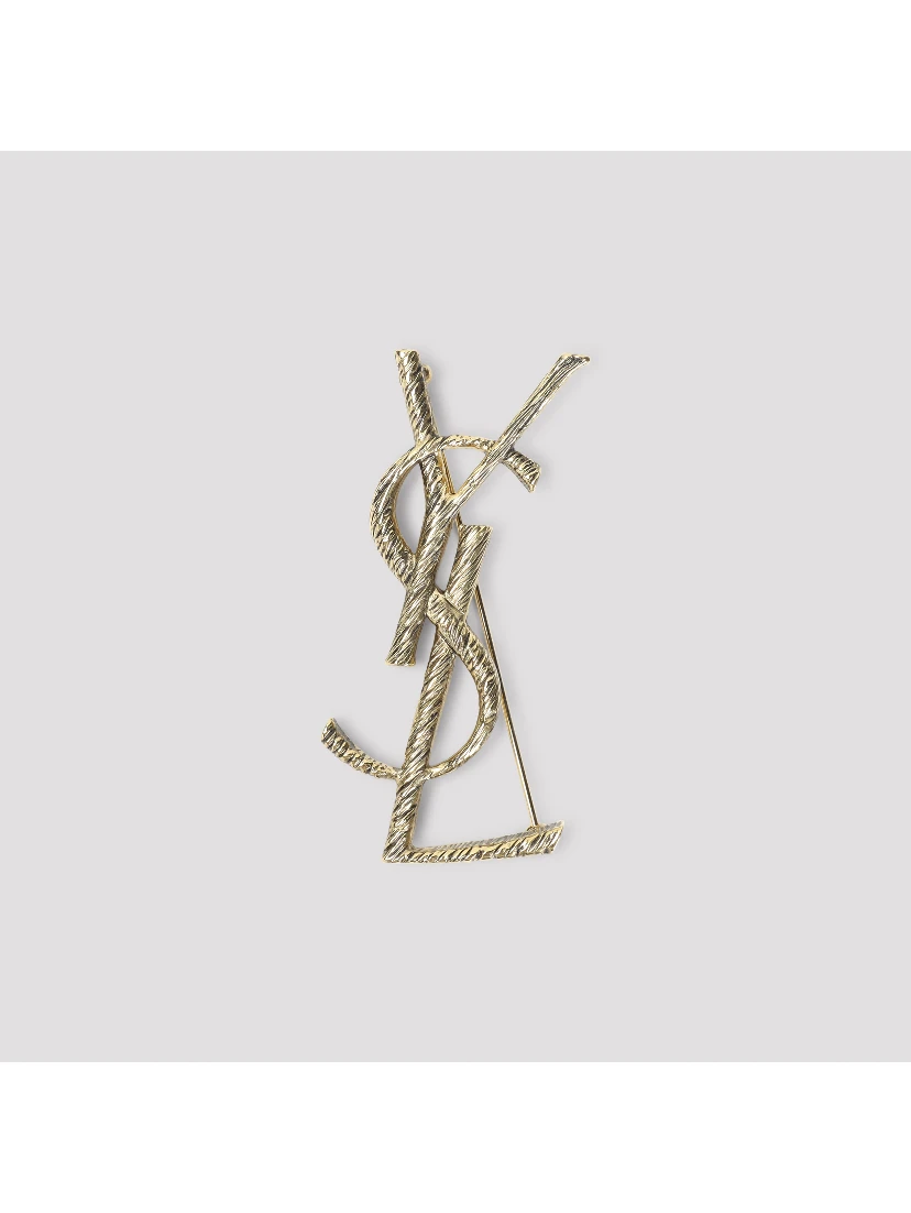 Saint Laurent Monogramme Brooch