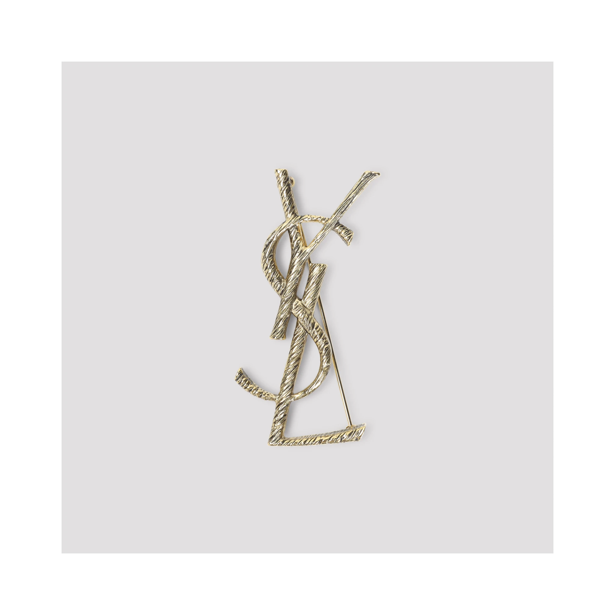 Saint Laurent Monogramme Brooch