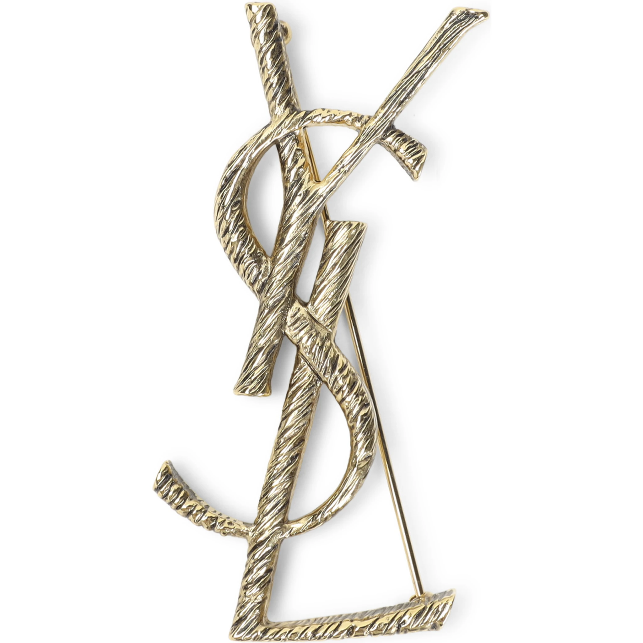 Saint Laurent Monogramme Brooch