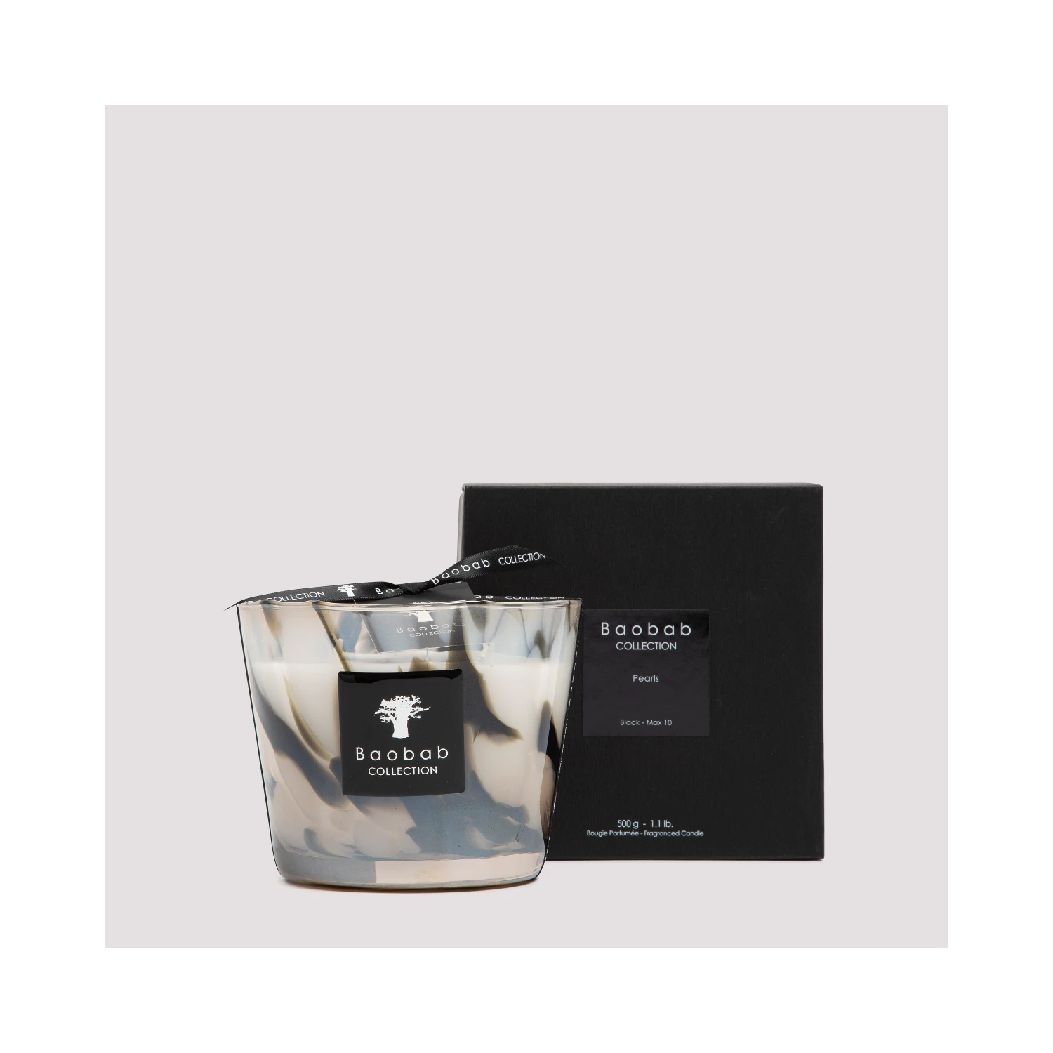 Baobab Collection Black Pearls Candle Max10