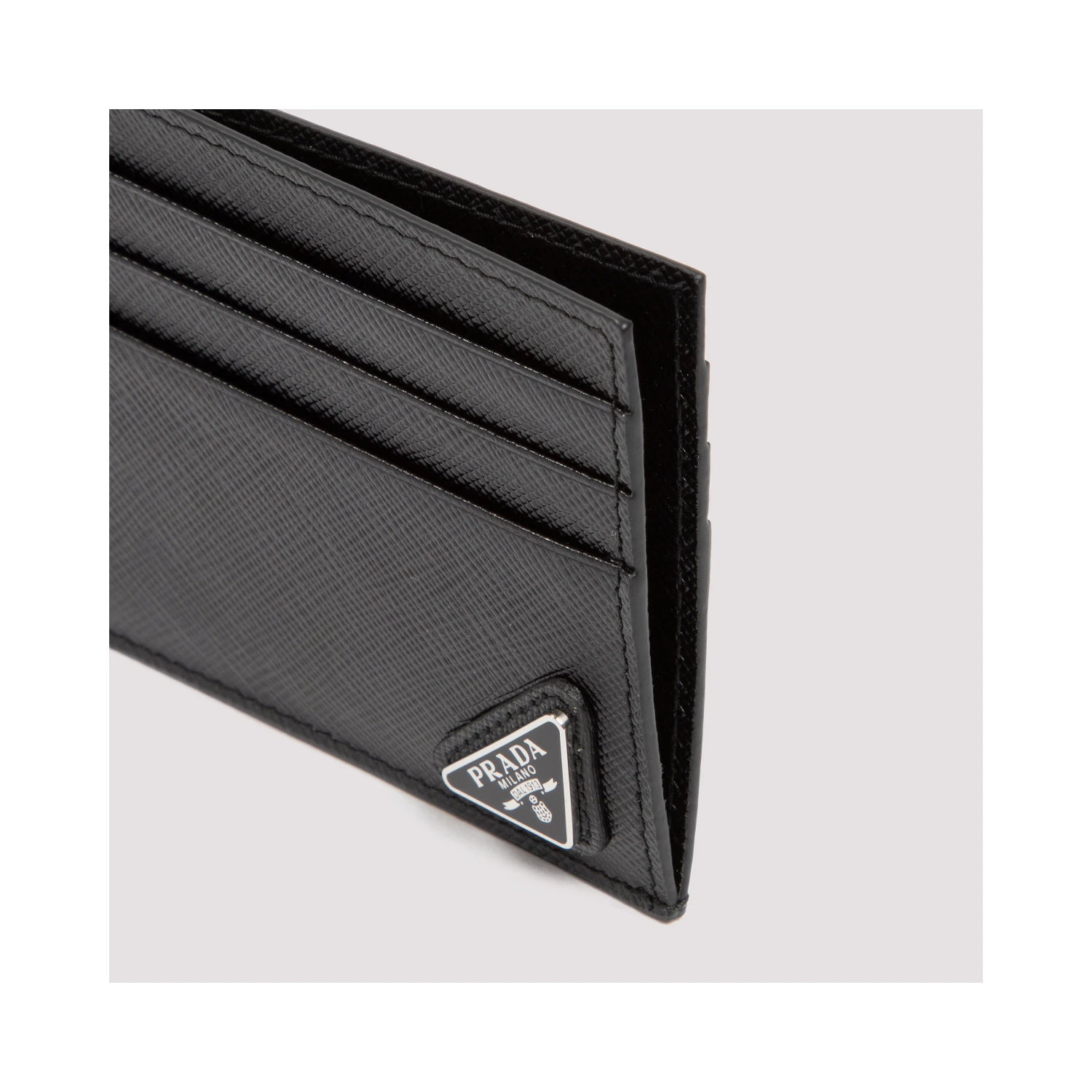 Prada saffiano sleek card holder