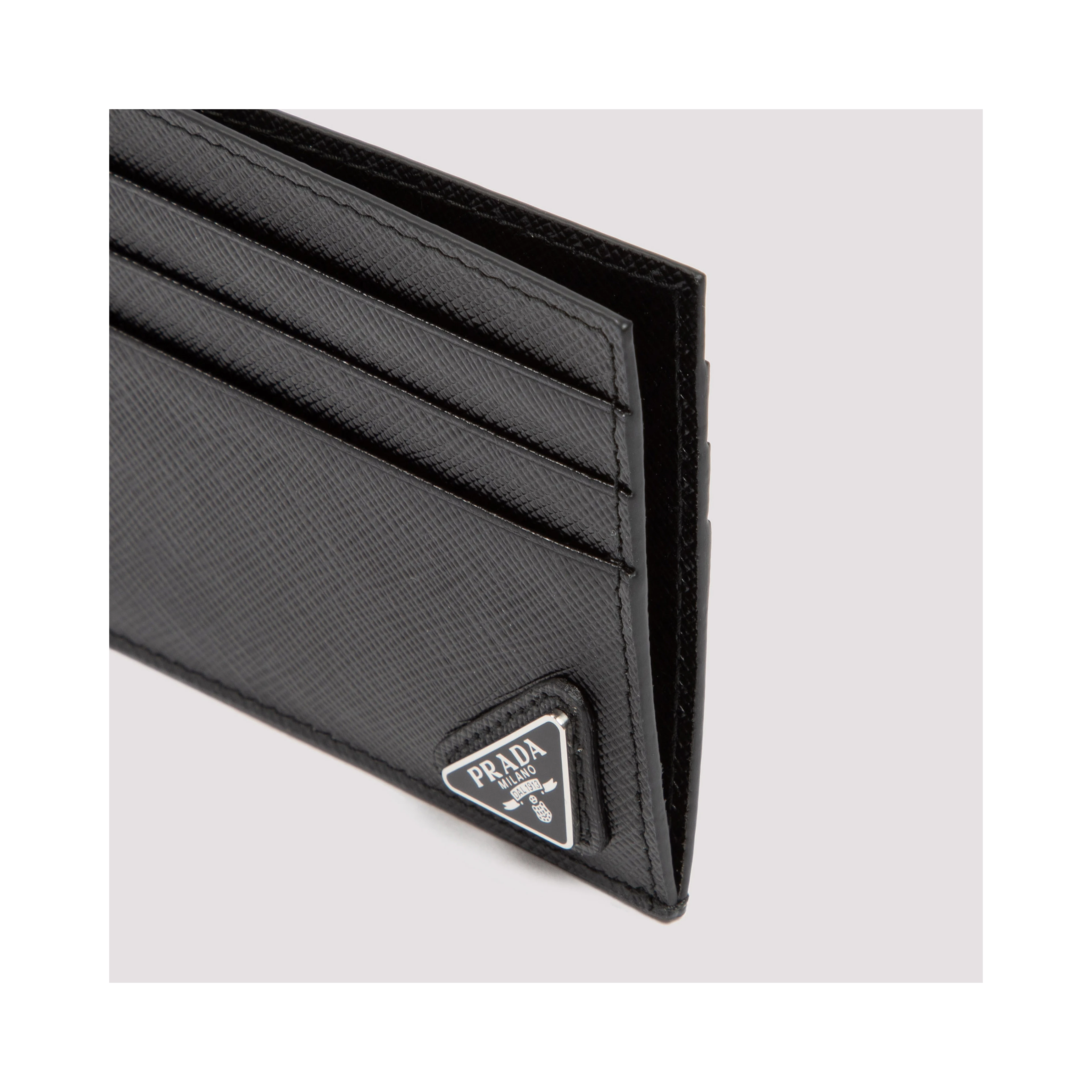 Prada saffiano sleek card holder