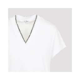 Brunello Cucinelli V-Neck Monile T-shirt
