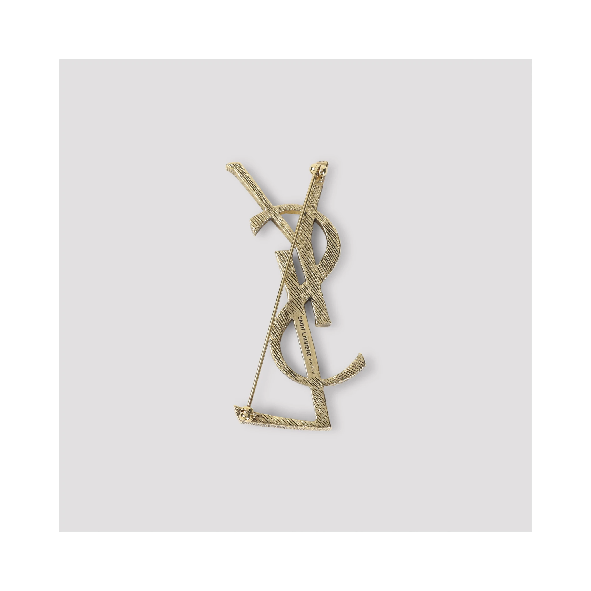 Saint Laurent Monogramme Brooch