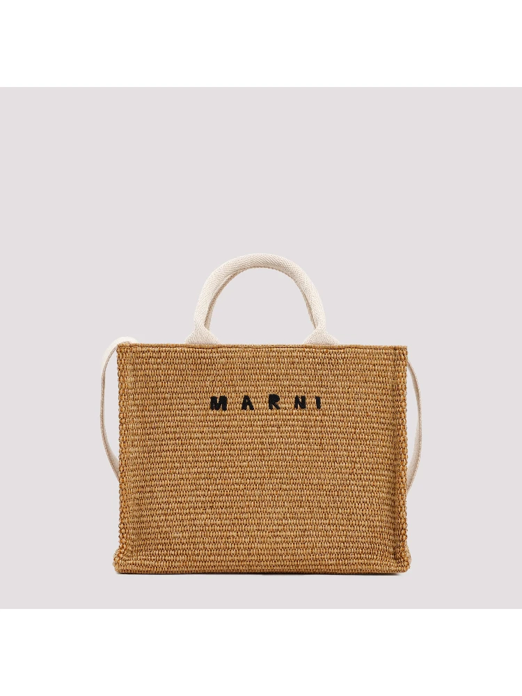Marni Raffia East-West tote bag