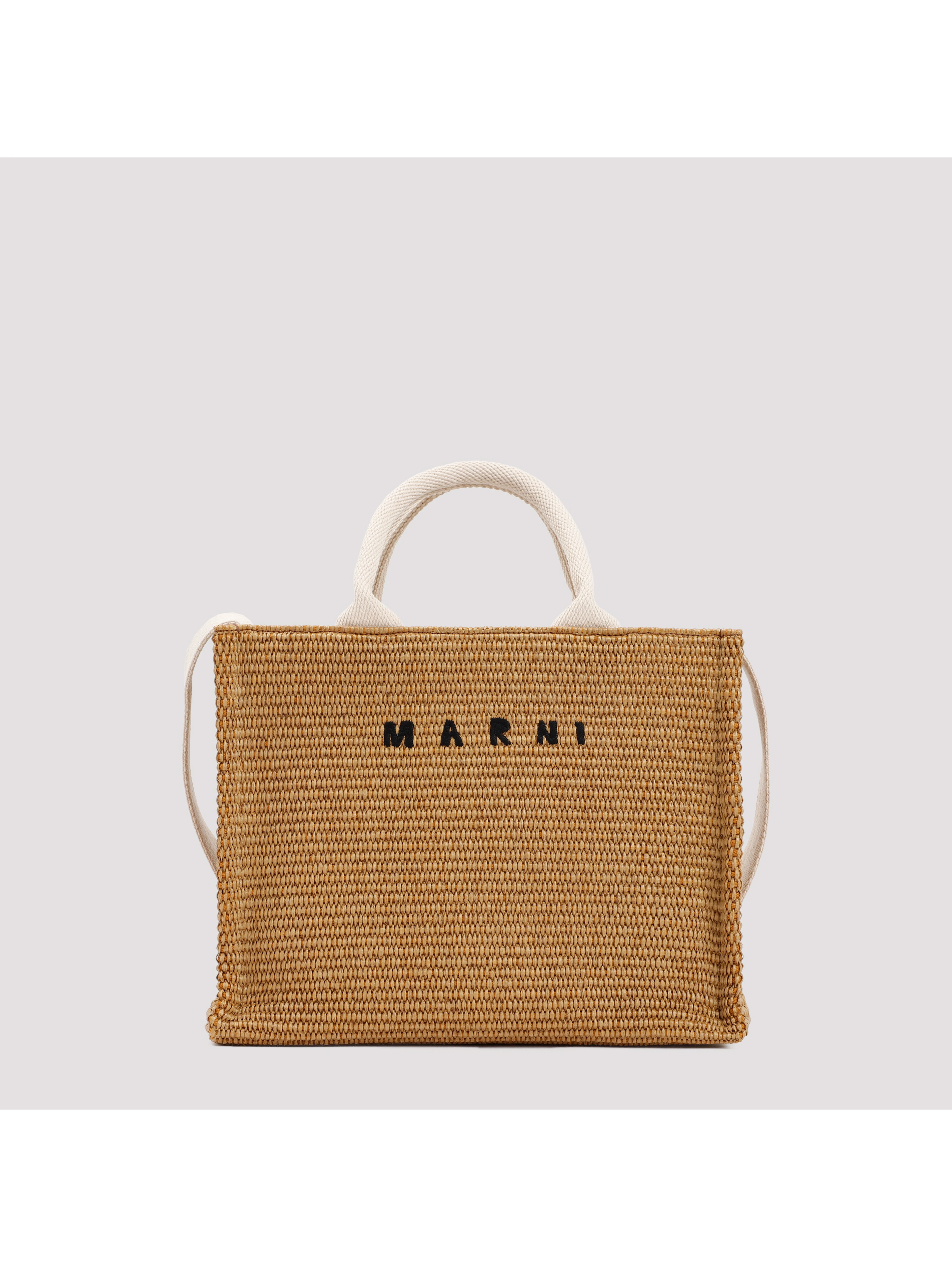 Marni Raffia East-West tote bag