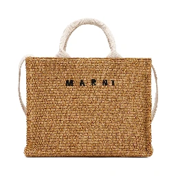 Marni Raffia East-West tote bag