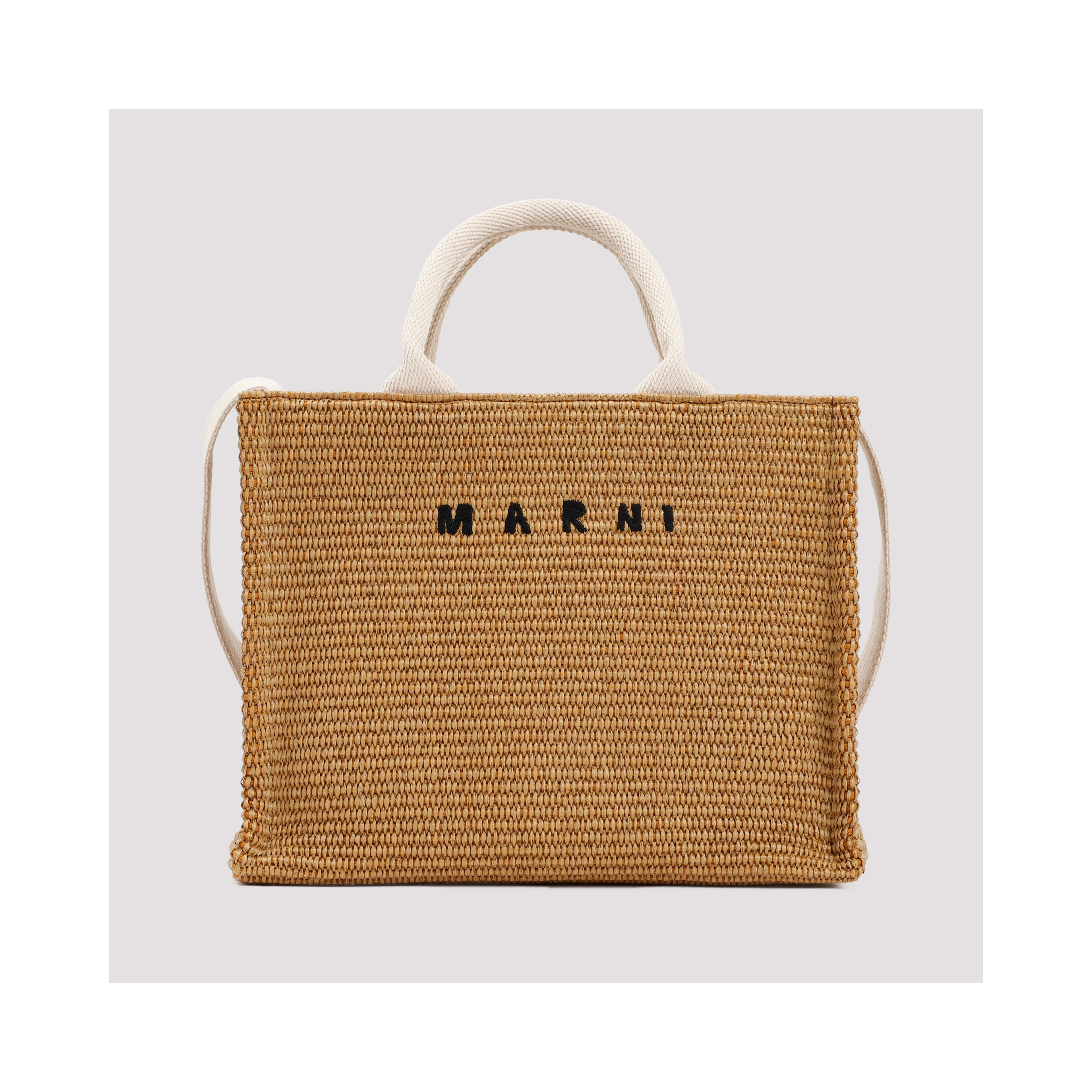 Marni Raffia East-West tote bag