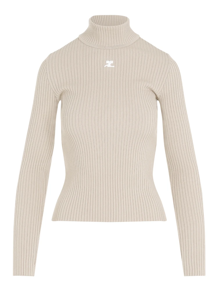 Courrèges Roll Neck Ribbed Jumper alternative