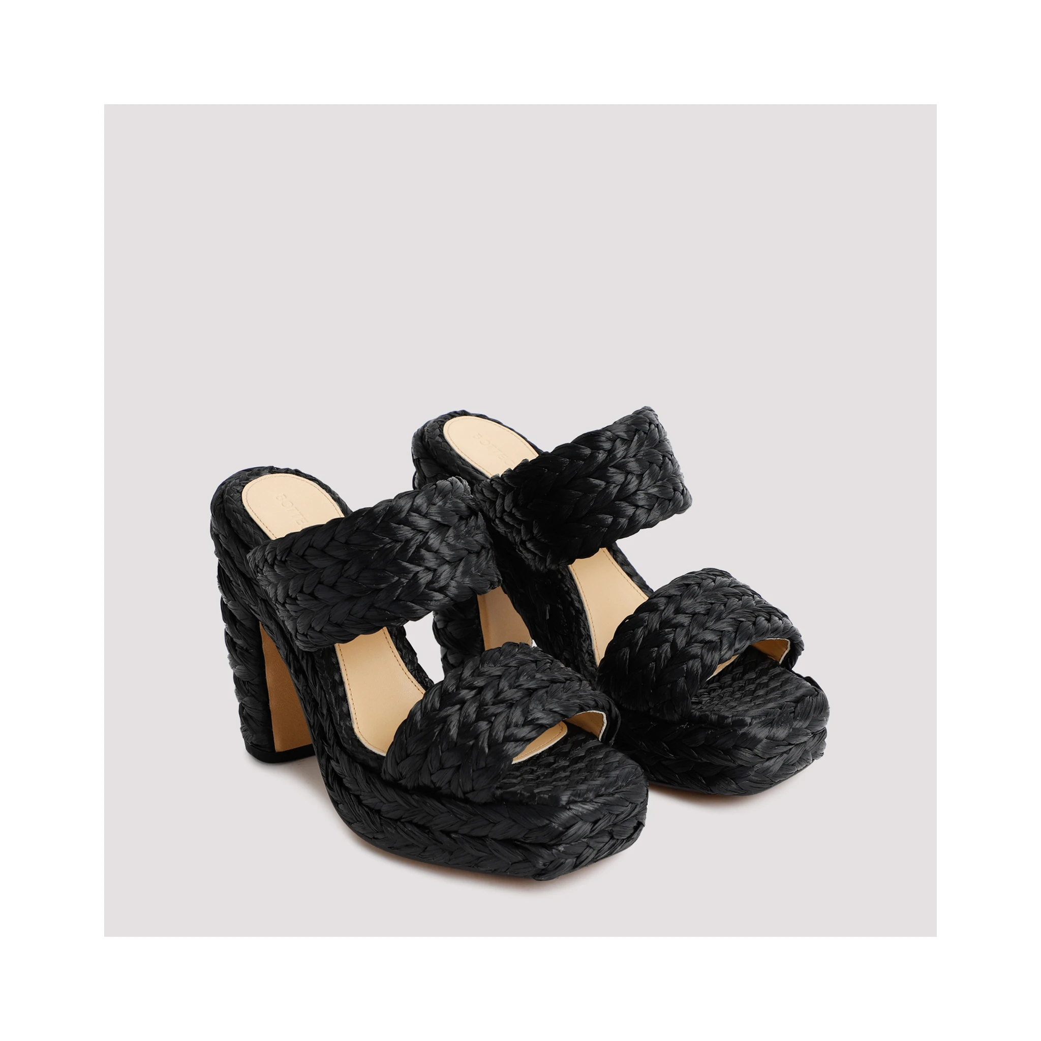 Bottega Veneta Raffia Sandals