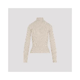 Courrèges Roll Neck Ribbed Jumper