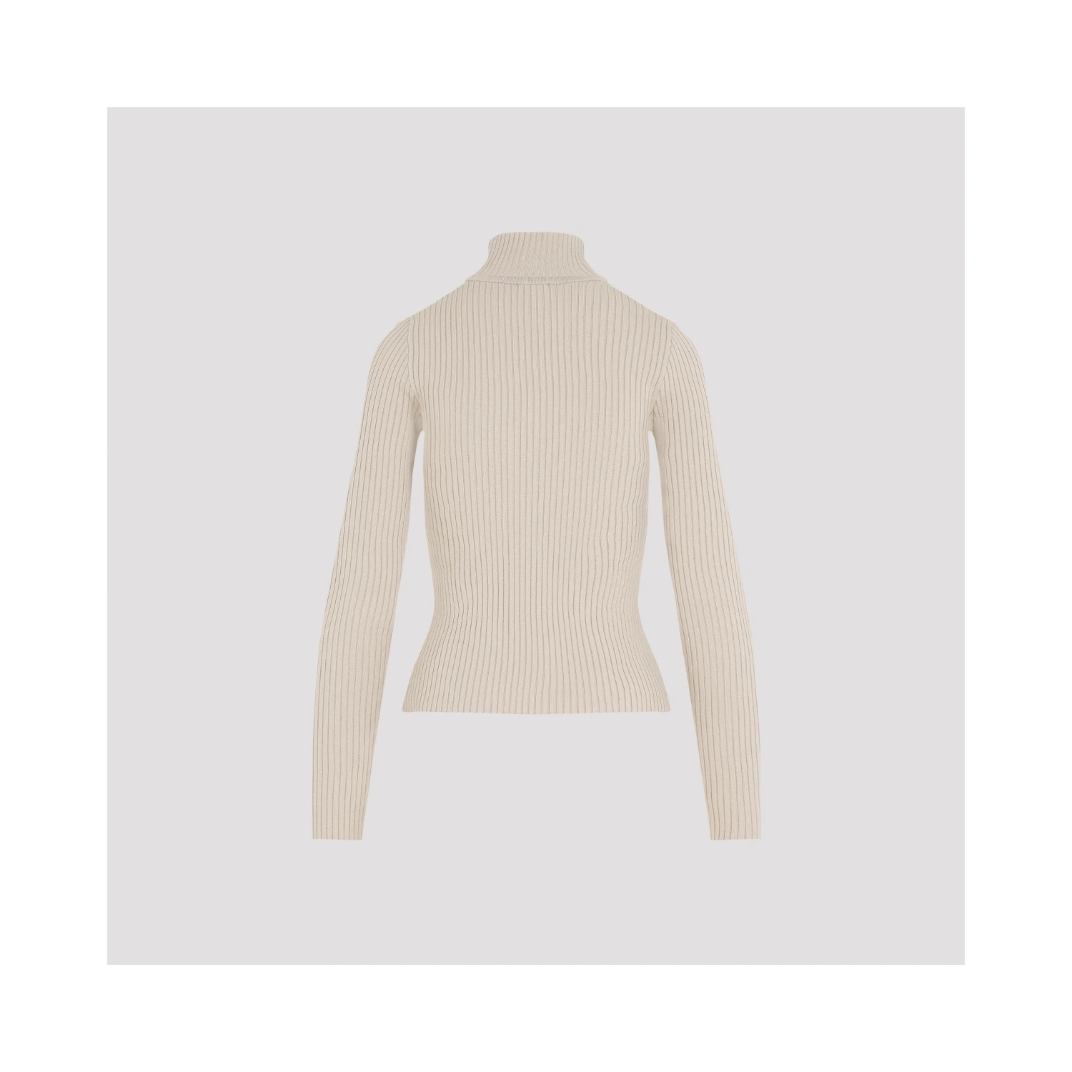 Courrèges Roll Neck Ribbed Jumper