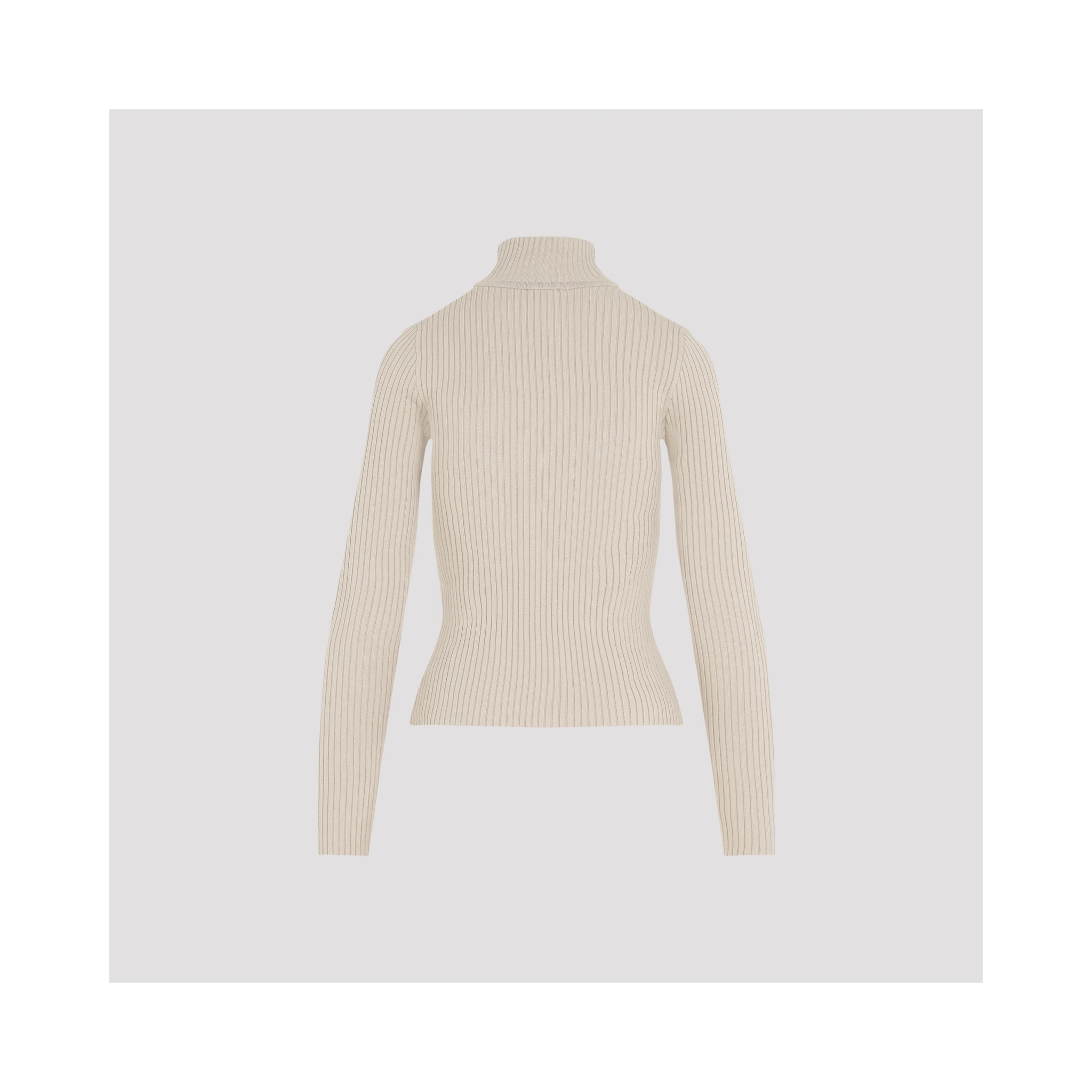 Courrèges Roll Neck Ribbed Jumper