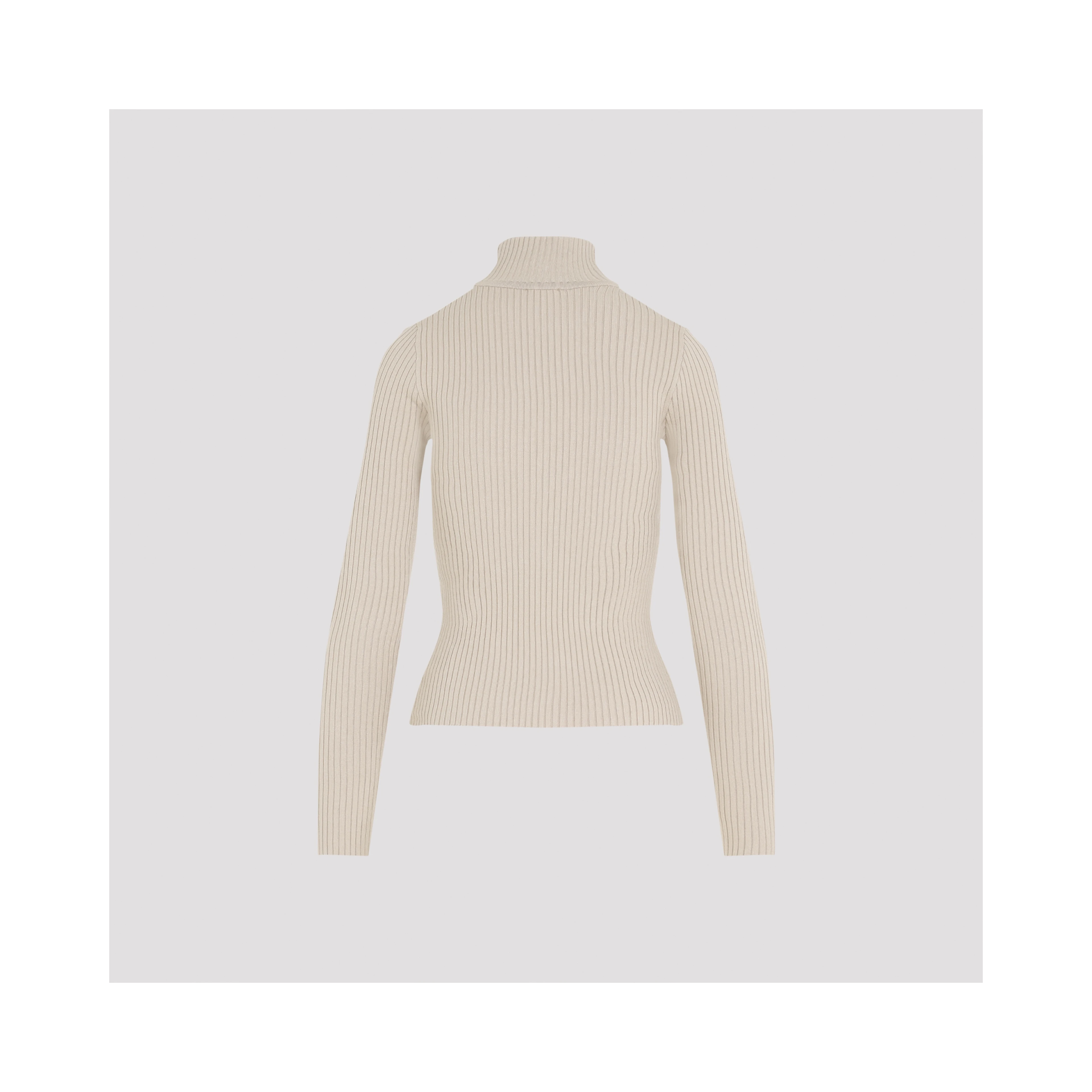 Courrèges Roll Neck Ribbed Jumper