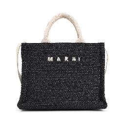 Marni Raffia East-West tote bag