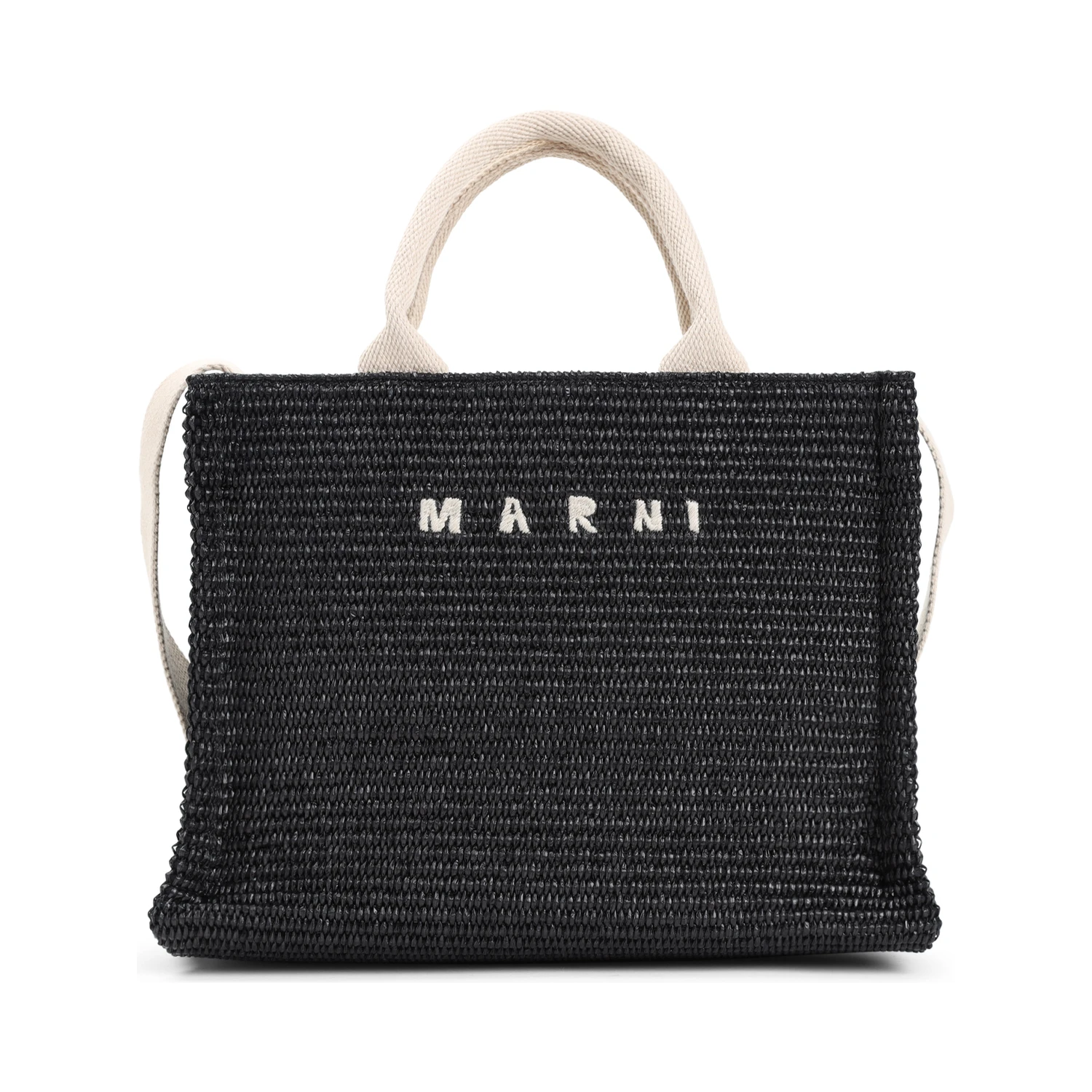Marni Raffia East-West tote bag
