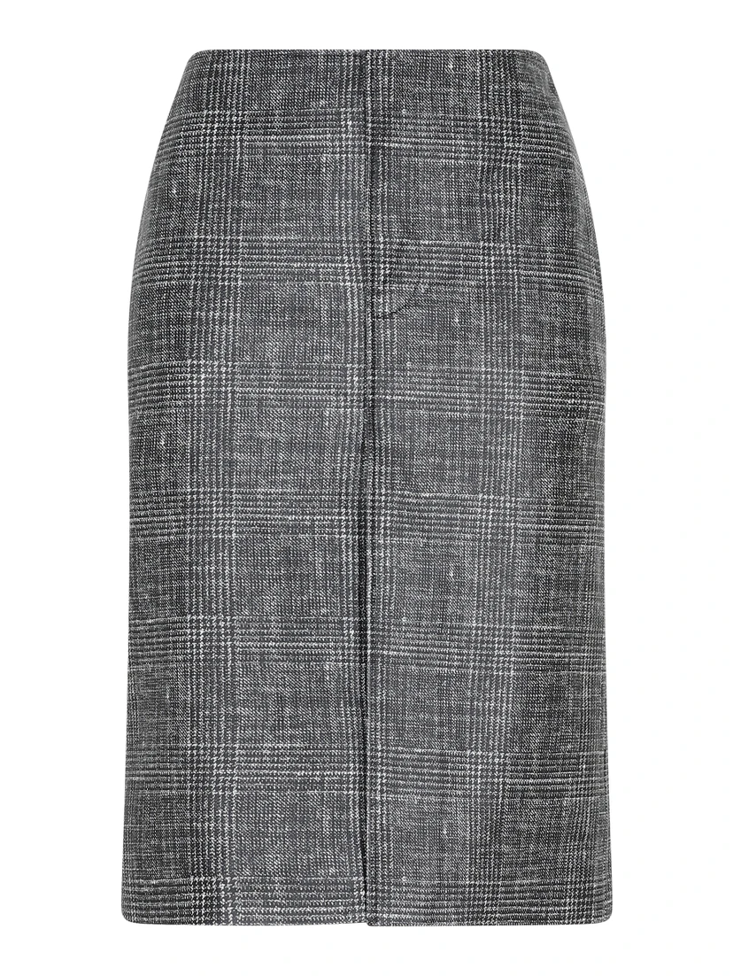 Bottega Veneta Printed Leather Midi Skirt