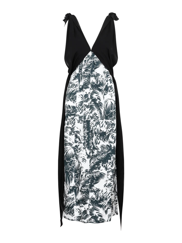 Bottega Veneta Printed Silk Long Dress alternative