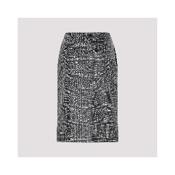 Bottega Veneta Printed Leather Midi Skirt